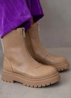 Προϋπολογισμός 😉 The Fashion Project Μποτάκια με μεταλλικό φερμουάρ - Πούρο 💯 -Μποτάκια Κατάστημα mpotakia me metalliko fermouar 105826 8izz