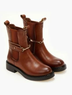 Flash Sale ⌛ The Fashion Project Μποτάκια Chelsea με μεταλλικό στοιχείο - Ταμπά 🧨 -Μποτάκια Κατάστημα mpotakia me metalliko stoixeio 105503 2ylk