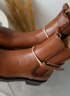 Flash Sale ⌛ The Fashion Project Μποτάκια Chelsea με μεταλλικό στοιχείο - Ταμπά 🧨 -Μποτάκια Κατάστημα mpotakia me metalliko stoixeio 105503 b2r0