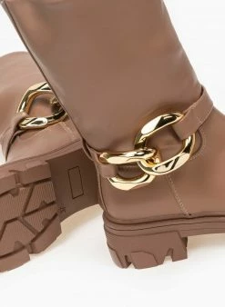 Αγορά 👏 The Fashion Project Μποτάκια Biker με κρίκους - Πούρο 😍 11 Αγορά 👏 The Fashion Project Μποτάκια Biker με κρίκους - Πούρο 😍 -Μποτάκια Κατάστημα mpotakia me oversized krikous 95827 gk96