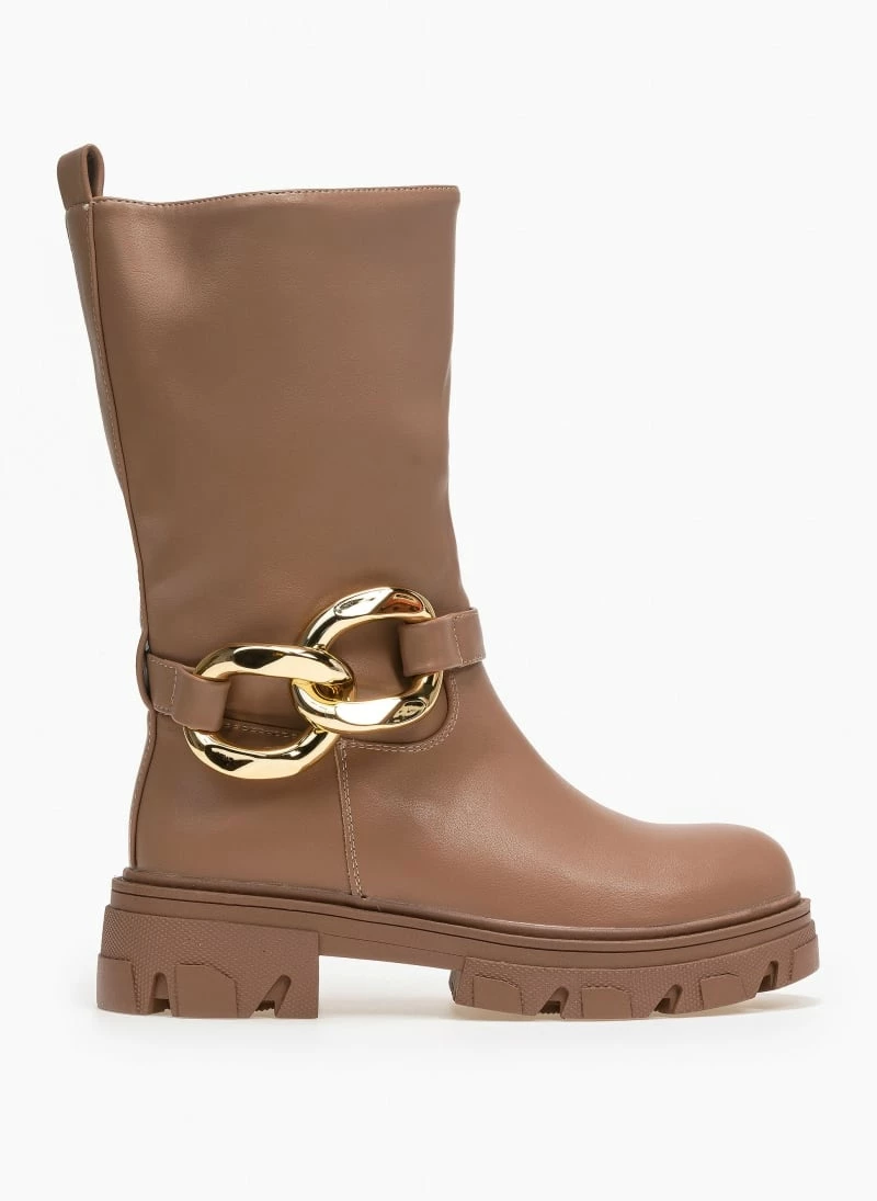 Αγορά 👏 The Fashion Project Μποτάκια Biker με κρίκους - Πούρο 😍 8 Αγορά 👏 The Fashion Project Μποτάκια Biker με κρίκους - Πούρο 😍 - Image 6