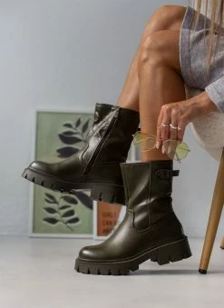 ΧΟΝΔΡΙΚΟ ΕΜΠΟΡΙΟ 😀 The Fashion Project Μποτάκια Biker με ψηλή τρακτερωτή σόλα - Λαδί 👍 15 ΧΟΝΔΡΙΚΟ ΕΜΠΟΡΙΟ 😀 The Fashion Project Μποτάκια Biker με ψηλή τρακτερωτή σόλα - Λαδί 👍 -Μποτάκια Κατάστημα mpotakia me psili trakterwti sola 105913 yf7z