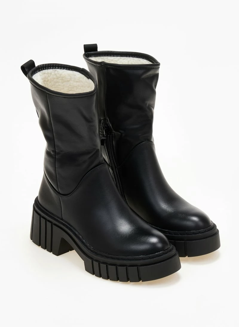 Φτηνός 👍 The Fashion Project Μποτάκια με Sheepskin επένδυση - Μαύρο 🔔 4 Φτηνός 👍 The Fashion Project Μποτάκια με Sheepskin επένδυση - Μαύρο 🔔 - Image 2