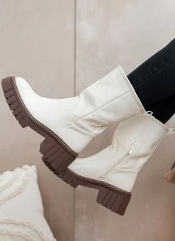 Πολύ καλή προσφορά 💯 The Fashion Project Μποτάκια με Sheepskin επένδυση - Μπεζ 🎉 -Μποτάκια Κατάστημα mpotakia me sheepskin ependusi 105837 e2eg