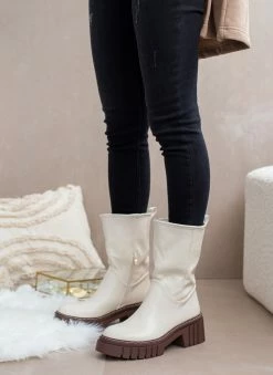 Πολύ καλή προσφορά 💯 The Fashion Project Μποτάκια με Sheepskin επένδυση - Μπεζ 🎉