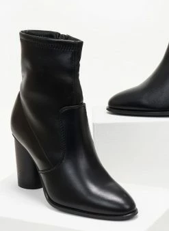 Flash Sale 😍 The Fashion Project Μποτάκια με στρογγυλό ψηλό τακούνι - Μαύρο 😉 -Μποτάκια Κατάστημα mpotakia me stroggulo psilo takouni 105748 3fys