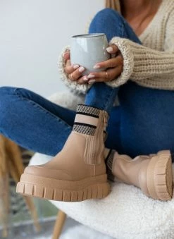 Τοπ 10 👍 The Fashion Project Μποτάκια κάλτσα με διχρωμία - Πούρο 👍 -Μποτάκια Κατάστημα mpotakia me sxedio kaltsa 106282 j6ok