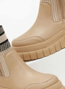 Τοπ 10 👍 The Fashion Project Μποτάκια κάλτσα με διχρωμία - Πούρο 👍 -Μποτάκια Κατάστημα mpotakia me sxedio kaltsa 106282 tvd0