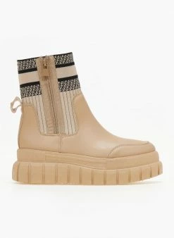 Τοπ 10 👍 The Fashion Project Μποτάκια κάλτσα με διχρωμία - Πούρο 👍 -Μποτάκια Κατάστημα mpotakia me sxedio kaltsa 106282 yjlb