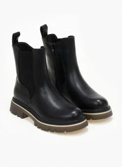 Ολοκαίνουργιο 😍 The Fashion Project Μποτάκια Chelsea με διχρωμία - Μαύρο 👏 14 Ολοκαίνουργιο 😍 The Fashion Project Μποτάκια Chelsea με διχρωμία - Μαύρο 👏 -Μποτάκια Κατάστημα mpotakia me trakterwti sola me dixrwmia 106892 4oyh