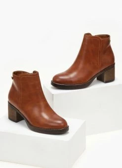 Καλύτερες κριτικές για ✔️ The Fashion Project Μποτάκια αστραγάλου με χοντρό τακούνι - Ταμπά 🎁 -Μποτάκια Κατάστημα mpotakia me xontro takouni 105976 7skj