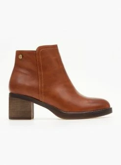 Καλύτερες κριτικές για ✔️ The Fashion Project Μποτάκια αστραγάλου με χοντρό τακούνι - Ταμπά 🎁