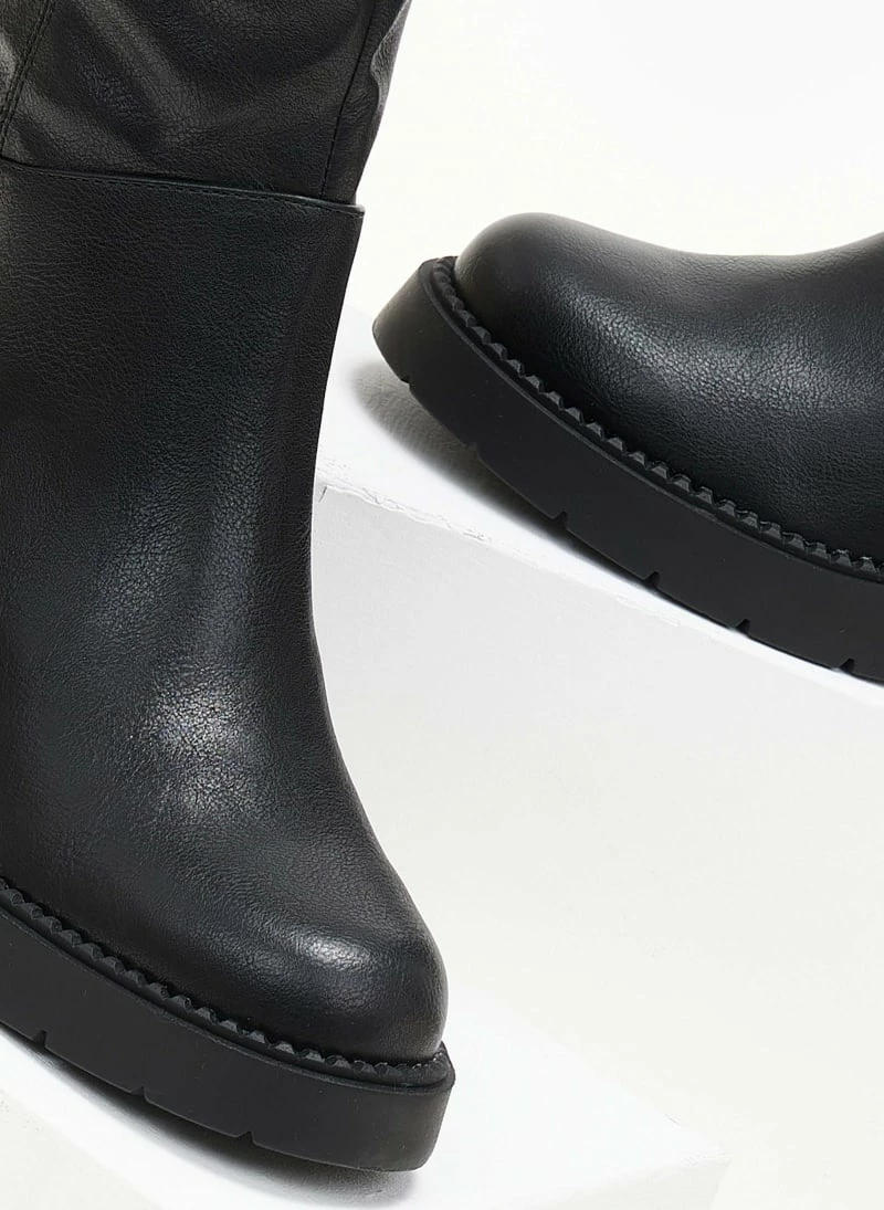 Flash Sale 🧨 The Fashion Project Μποτάκια με χοντρό τακούνι - Μαύρο 🥰 5 Flash Sale 🧨 The Fashion Project Μποτάκια με χοντρό τακούνι - Μαύρο 🥰 - Image 3