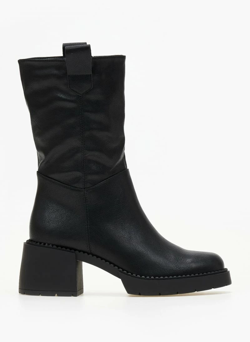 Flash Sale 🧨 The Fashion Project Μποτάκια με χοντρό τακούνι - Μαύρο 🥰 3 Flash Sale 🧨 The Fashion Project Μποτάκια με χοντρό τακούνι - Μαύρο 🥰