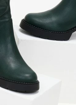 Best Pirce 💯 The Fashion Project Μποτάκια με χοντρό τακούνι - Κυπαρισσί 😉 -Μποτάκια Κατάστημα mpotakia me xontro takouni 106296 c0ks