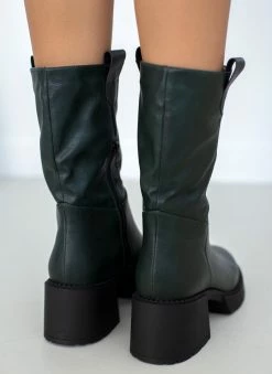 Best Pirce 💯 The Fashion Project Μποτάκια με χοντρό τακούνι - Κυπαρισσί 😉 -Μποτάκια Κατάστημα mpotakia me xontro takouni 106296 fd27