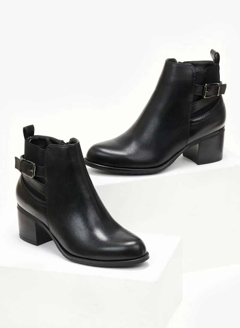 Εκπτωση 😉 The Fashion Project Μποτάκια αστραγάλου με ζωνάκι χιαστί - Μαύρο 👏 6 Εκπτωση 😉 The Fashion Project Μποτάκια αστραγάλου με ζωνάκι χιαστί - Μαύρο 👏 - Image 4