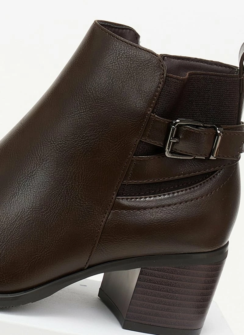 Φτηνός ✨ The Fashion Project Μποτάκια αστραγάλου με ζωνάκι χιαστί - Καφέ 😍 4 Φτηνός ✨ The Fashion Project Μποτάκια αστραγάλου με ζωνάκι χιαστί - Καφέ 😍 - Image 2