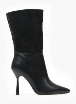 Εξοδος 🛒 The Fashion Project Μποτάκια μυτερά με φερμουάρ - Μαύρο 🎁