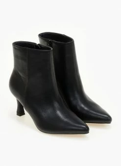 Συμφωνίες 🔔 The Fashion Project Μποτάκια μυτερά με χαμηλό τακούνι - Μαύρο 🎉 -Μποτάκια Κατάστημα mpotakia mutera me xamilo takouni 106119 o86s