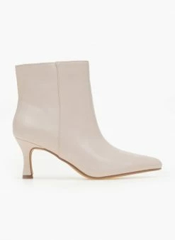 Καλύτερες κριτικές για 🧨 The Fashion Project Μποτάκια μυτερά με χαμηλό τακούνι - Μπεζ 👍