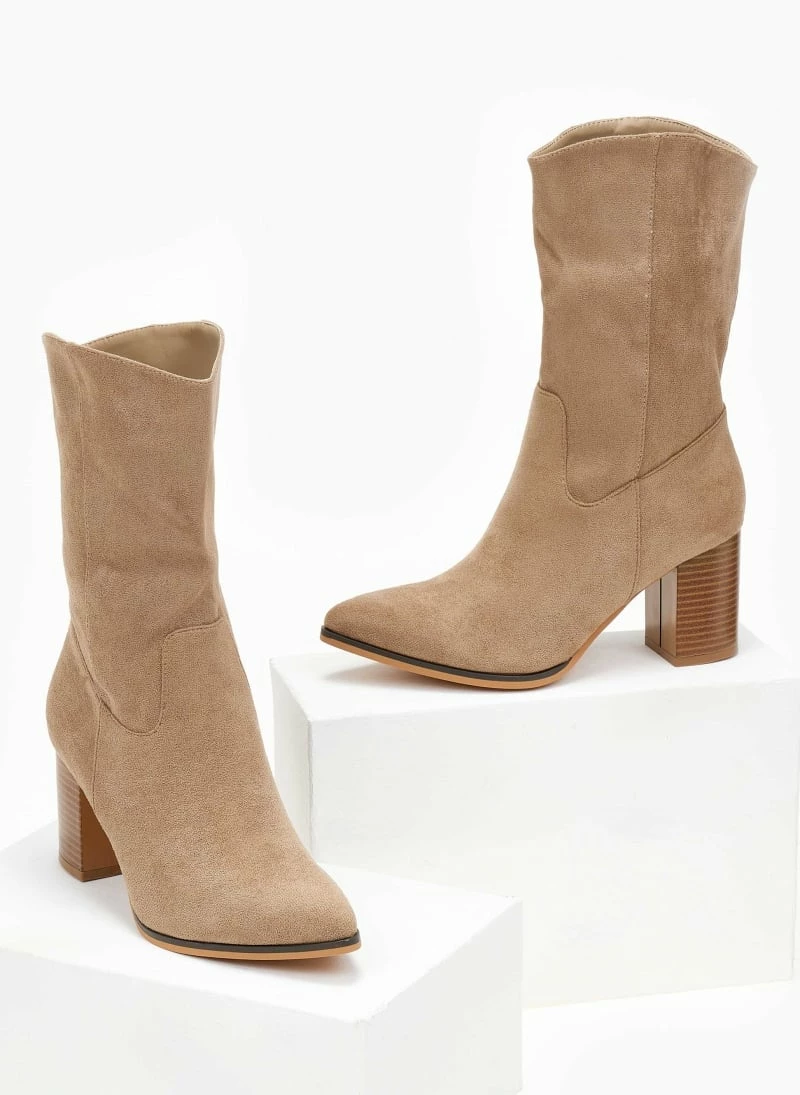 Η καλύτερη συμφωνία 👍 The Fashion Project Μποτάκια Suede με ξύλινο τακούνι - Πούρο 🥰 5 Η καλύτερη συμφωνία 👍 The Fashion Project Μποτάκια Suede με ξύλινο τακούνι - Πούρο 🥰 - Image 3