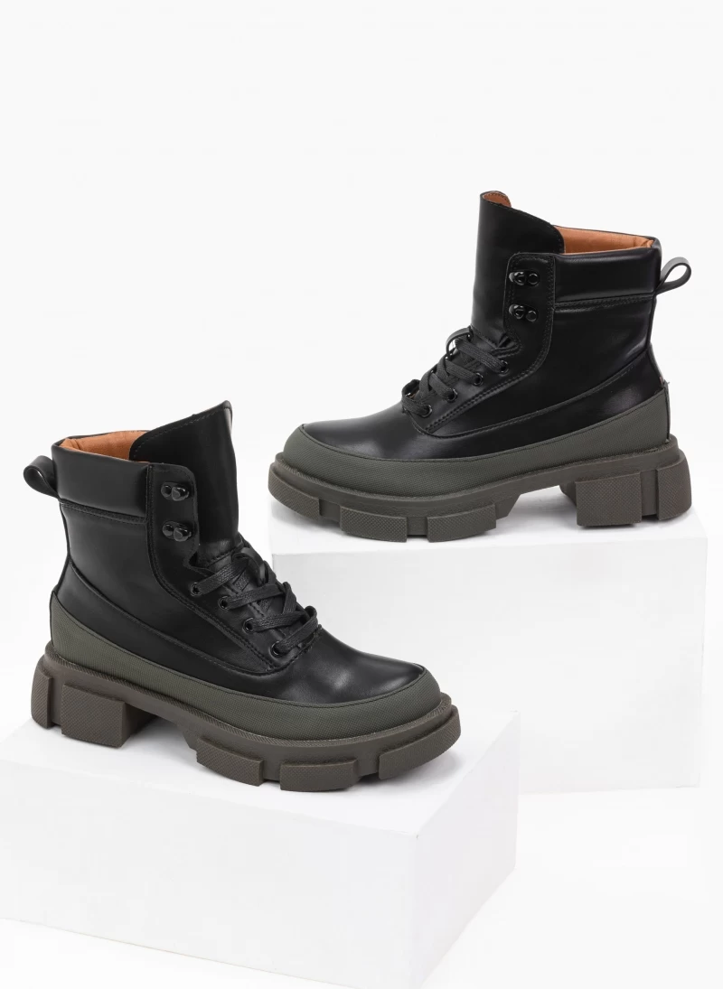 ΧΟΝΔΡΙΚΟ ΕΜΠΟΡΙΟ 🎉 The Fashion Project Αρβυλάκια με ιδιαίτερη σόλα - Χακί/Μαύρο ✨ 5 ΧΟΝΔΡΙΚΟ ΕΜΠΟΡΙΟ 🎉 The Fashion Project Αρβυλάκια με ιδιαίτερη σόλα - Χακί/Μαύρο ✨ - Image 3