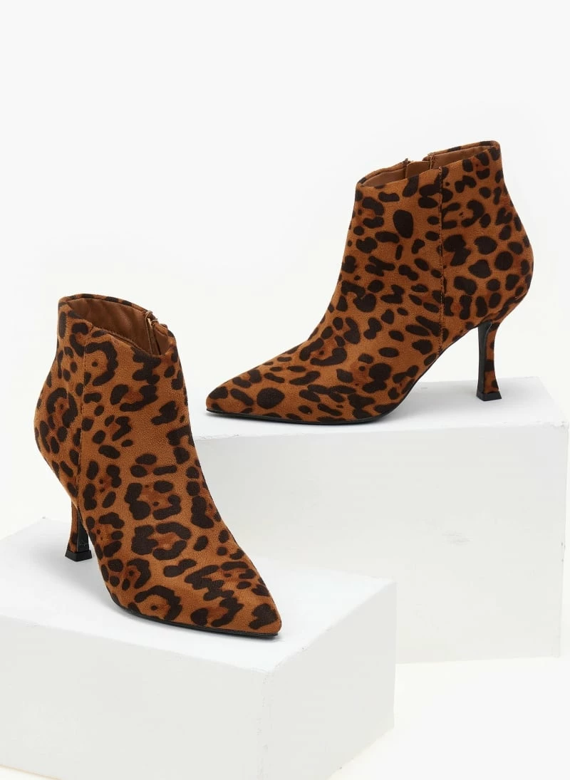 Εξοδος ✨ The Fashion Project Μποτάκια αστραγάλου Suede - Leopard 🎉 5 Εξοδος ✨ The Fashion Project Μποτάκια αστραγάλου Suede - Leopard 🎉 - Image 3