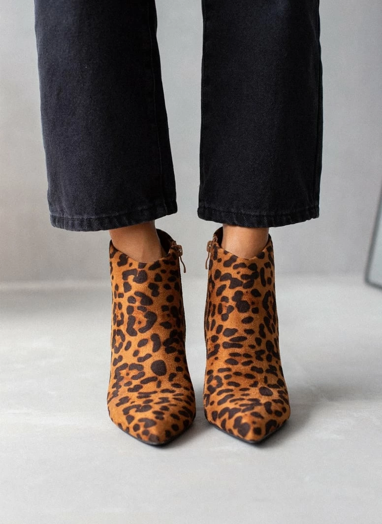 Εξοδος ✨ The Fashion Project Μποτάκια αστραγάλου Suede - Leopard 🎉 6 Εξοδος ✨ The Fashion Project Μποτάκια αστραγάλου Suede - Leopard 🎉 - Image 4