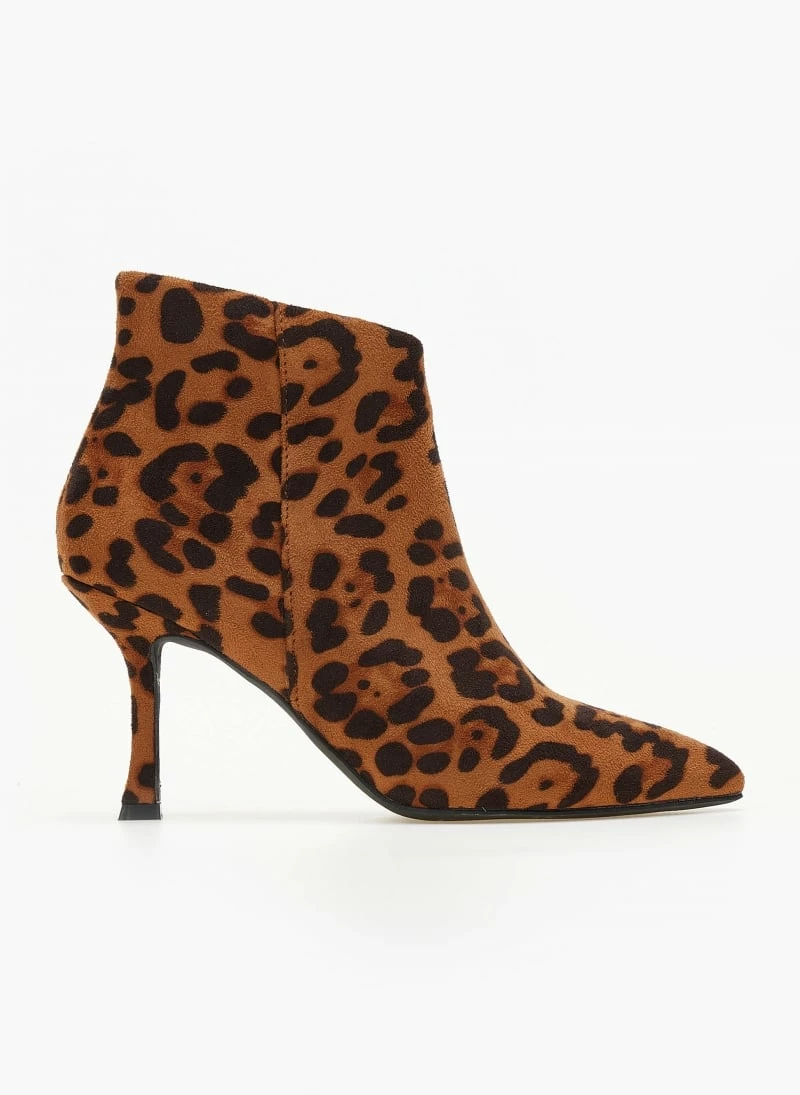 Εξοδος ✨ The Fashion Project Μποτάκια αστραγάλου Suede - Leopard 🎉 4 Εξοδος ✨ The Fashion Project Μποτάκια αστραγάλου Suede - Leopard 🎉 - Image 2