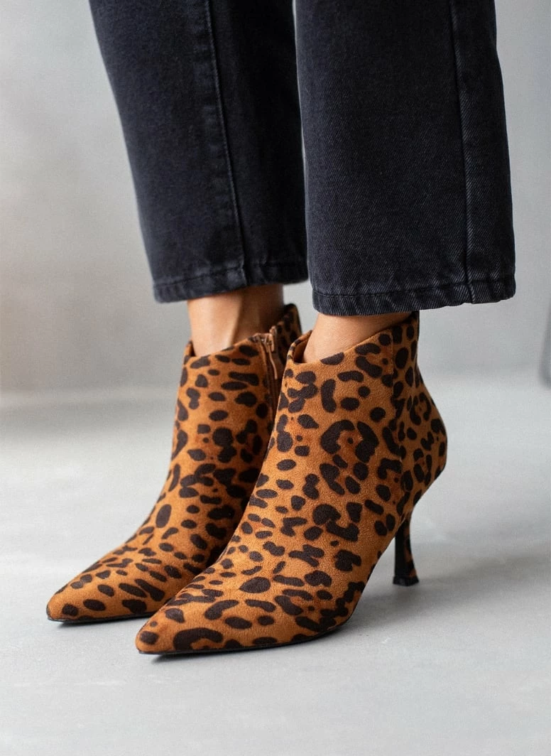 Εξοδος ✨ The Fashion Project Μποτάκια αστραγάλου Suede - Leopard 🎉 9 Εξοδος ✨ The Fashion Project Μποτάκια αστραγάλου Suede - Leopard 🎉 - Image 7