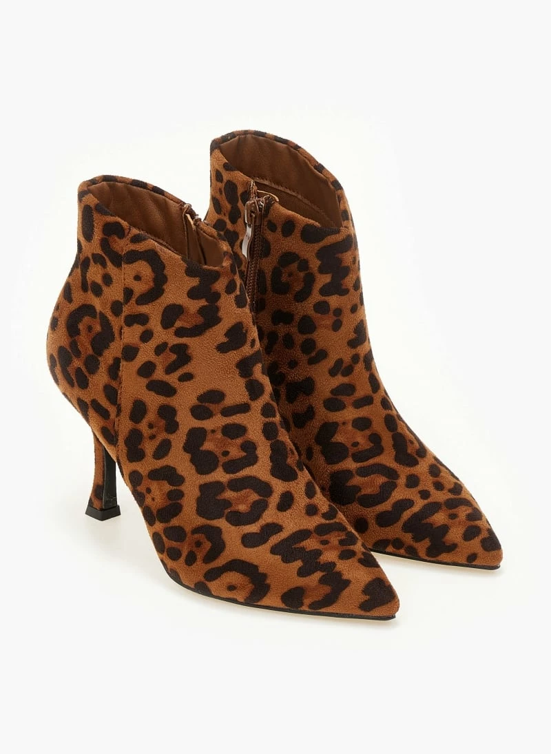 Εξοδος ✨ The Fashion Project Μποτάκια αστραγάλου Suede - Leopard 🎉 8 Εξοδος ✨ The Fashion Project Μποτάκια αστραγάλου Suede - Leopard 🎉 - Image 6