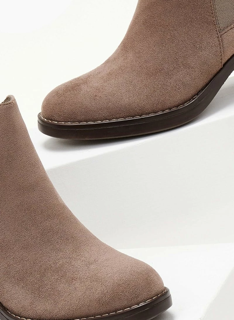 Ολοκαίνουργιο 👍 The Fashion Project Μποτάκια αστραγάλου Suede με λάστιχο - Πούρο ❤️ 5 Ολοκαίνουργιο 👍 The Fashion Project Μποτάκια αστραγάλου Suede με λάστιχο - Πούρο ❤️ - Image 3