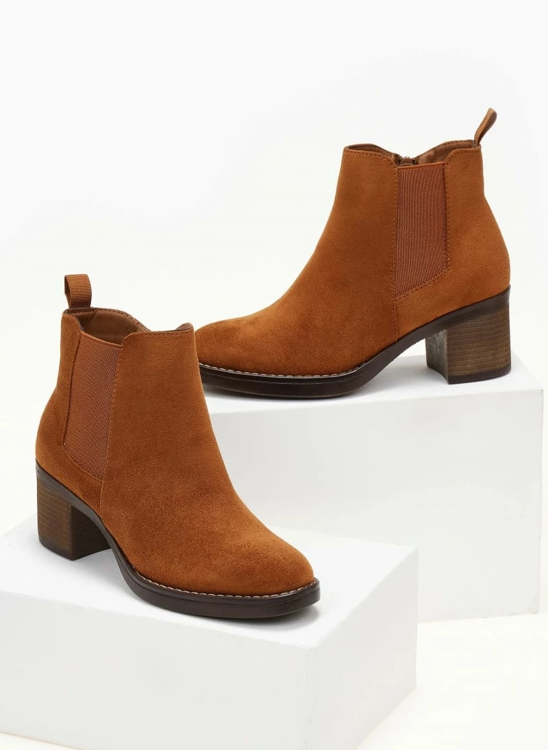 Νέος 😀 The Fashion Project Μποτάκια αστραγάλου Suede με λάστιχο - Ταμπά 🛒 8 Νέος 😀 The Fashion Project Μποτάκια αστραγάλου Suede με λάστιχο - Ταμπά 🛒 - Image 6