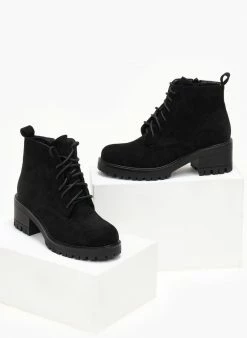 Εξοδος ⭐ The Fashion Project Αρβυλάκια με κορδόνια - Μαύρο 🎁 11 Εξοδος ⭐ The Fashion Project Αρβυλάκια με κορδόνια - Μαύρο 🎁 -Μποτάκια Κατάστημα mpotakia suede astragalou me takouni 107210 0yr7