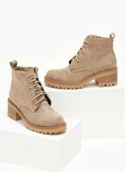 Μποτάκια Κατάστημα -Μποτάκια Κατάστημα mpotakia suede astragalou me takouni 107211 5tka