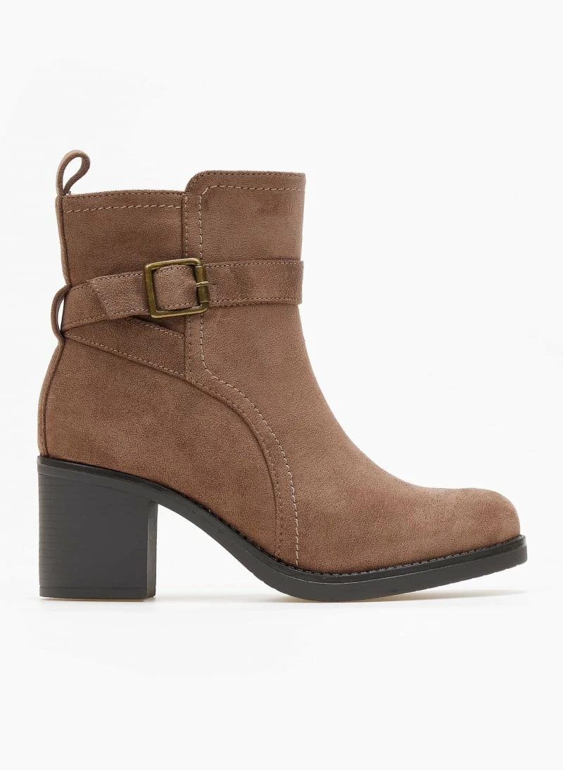 Ολοκαίνουργιο 🔥 The Fashion Project Μποτάκια Suede με αγκράφα - Τάουπε 👍 3 Ολοκαίνουργιο 🔥 The Fashion Project Μποτάκια Suede με αγκράφα - Τάουπε 👍