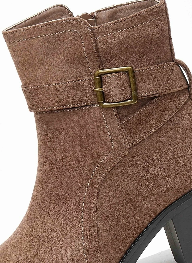 Ολοκαίνουργιο 🔥 The Fashion Project Μποτάκια Suede με αγκράφα - Τάουπε 👍 5 Ολοκαίνουργιο 🔥 The Fashion Project Μποτάκια Suede με αγκράφα - Τάουπε 👍 - Image 3