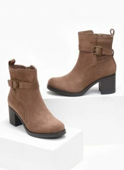 Ολοκαίνουργιο 🔥 The Fashion Project Μποτάκια Suede με αγκράφα - Τάουπε 👍 9 Ολοκαίνουργιο 🔥 The Fashion Project Μποτάκια Suede με αγκράφα - Τάουπε 👍 -Μποτάκια Κατάστημα mpotakia suede me agkrafa 108701 wdnu