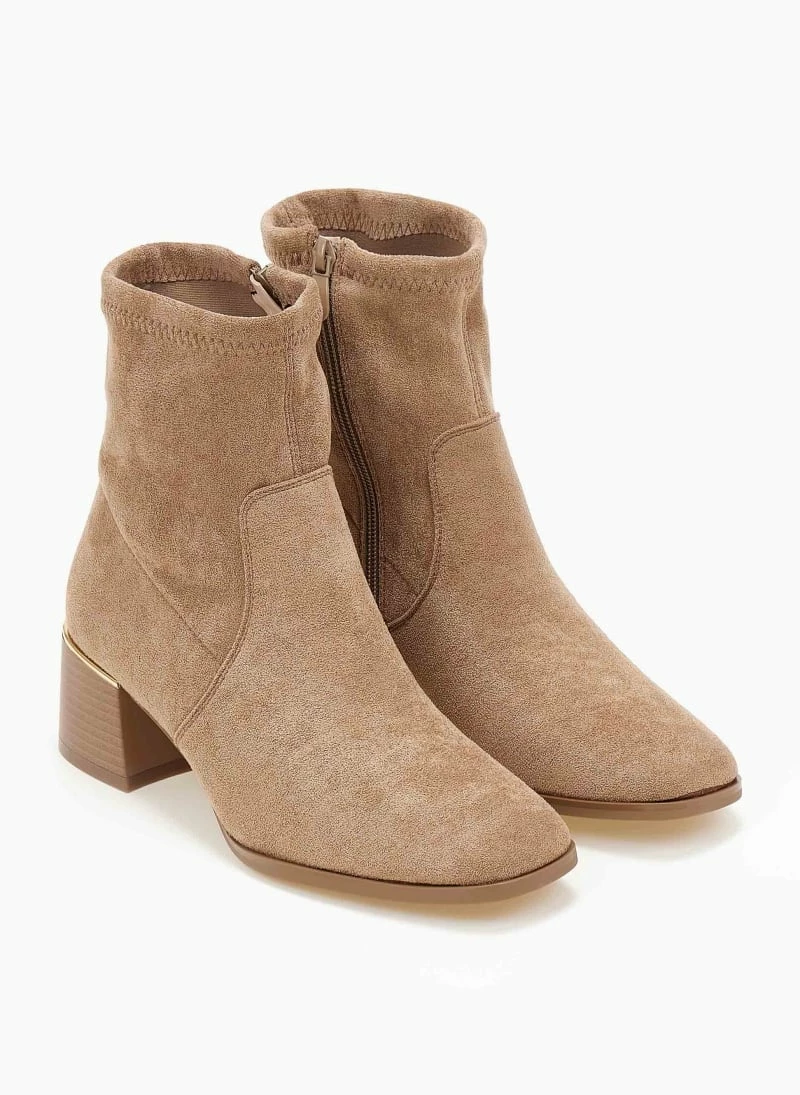 Προώθηση 🧨 The Fashion Project Μποτάκια Suede με ελαστική γάμπα - Πούρο 😉 5 Προώθηση 🧨 The Fashion Project Μποτάκια Suede με ελαστική γάμπα - Πούρο 😉 - Image 3