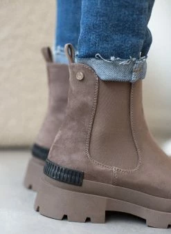 Κουπόνι 😀 Xti Footwear Μποτάκια Chelsea με λάστιχο Xti 140570 - Τάουπε 🔔 -Μποτάκια Κατάστημα mpotakia suede me lastixo xti 140570 106394 l810