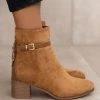 Καλύτερες κριτικές για 😀 The Fashion Project Μποτάκια Suede με λεπτό ζωνάκι - Κάμελ 🧨