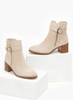 Best Pirce ✨ The Fashion Project Μποτάκια Suede με μεταλλικό φερμουάρ - Μπεζ ⌛ 11 Best Pirce ✨ The Fashion Project Μποτάκια Suede με μεταλλικό φερμουάρ - Μπεζ ⌛ -Μποτάκια Κατάστημα mpotakia suede me metalliko fermouar 107058 imra