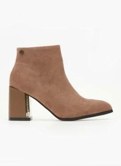 ΧΟΝΔΡΙΚΟ ΕΜΠΟΡΙΟ 😉 Xti Footwear Μποτάκια αστραγάλου Suede με μεταλλικό στοιχείο Xti 140412 - Τάουπε 🌟