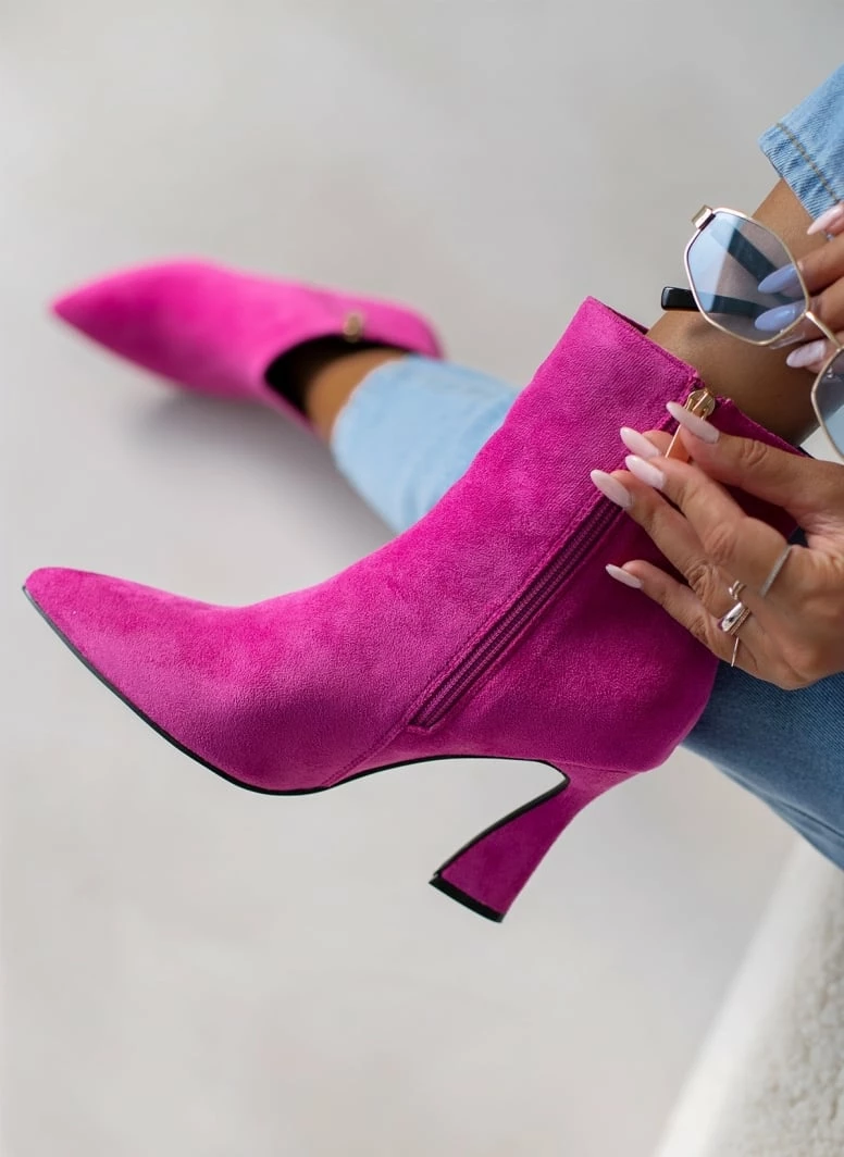 Κουπόνι ✨ The Fashion Project Μποτάκια Suede με τακούνι καμπάνα - Φούξια ⭐ 6 Κουπόνι ✨ The Fashion Project Μποτάκια Suede με τακούνι καμπάνα - Φούξια ⭐ - Image 4