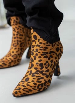 Flash Sale 🌟 The Fashion Project Μποτάκια Suede με τακούνι καμπάνα - Μαύρο/Μπεζ ⌛ -Μποτάκια Κατάστημα mpotakia suede me takouni kampana 107167 buft