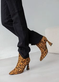 Flash Sale 🌟 The Fashion Project Μποτάκια Suede με τακούνι καμπάνα - Μαύρο/Μπεζ ⌛ -Μποτάκια Κατάστημα mpotakia suede me takouni kampana 107167 jop9