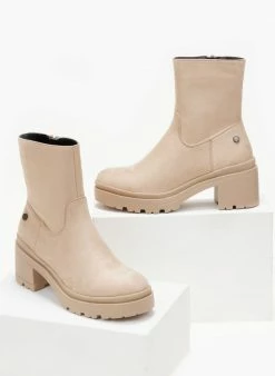 Ολοκαίνουργιο 🤩 Xti Footwear Μποτάκια Suede Xti 140580 - Μπεζ ✨ -Μποτάκια Κατάστημα mpotakia suede xti 140580 105633 3p0h