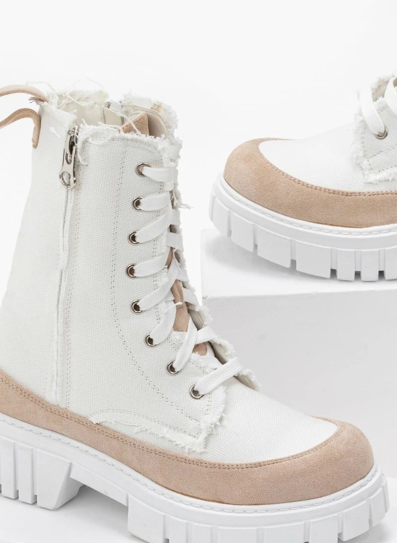 Κουπόνι 🌟 The Fashion Project Αρβυλάκια τζιν με ξέφτια στις ραφές - Λευκό 👏 5 Κουπόνι 🌟 The Fashion Project Αρβυλάκια τζιν με ξέφτια στις ραφές - Λευκό 👏 - Image 3