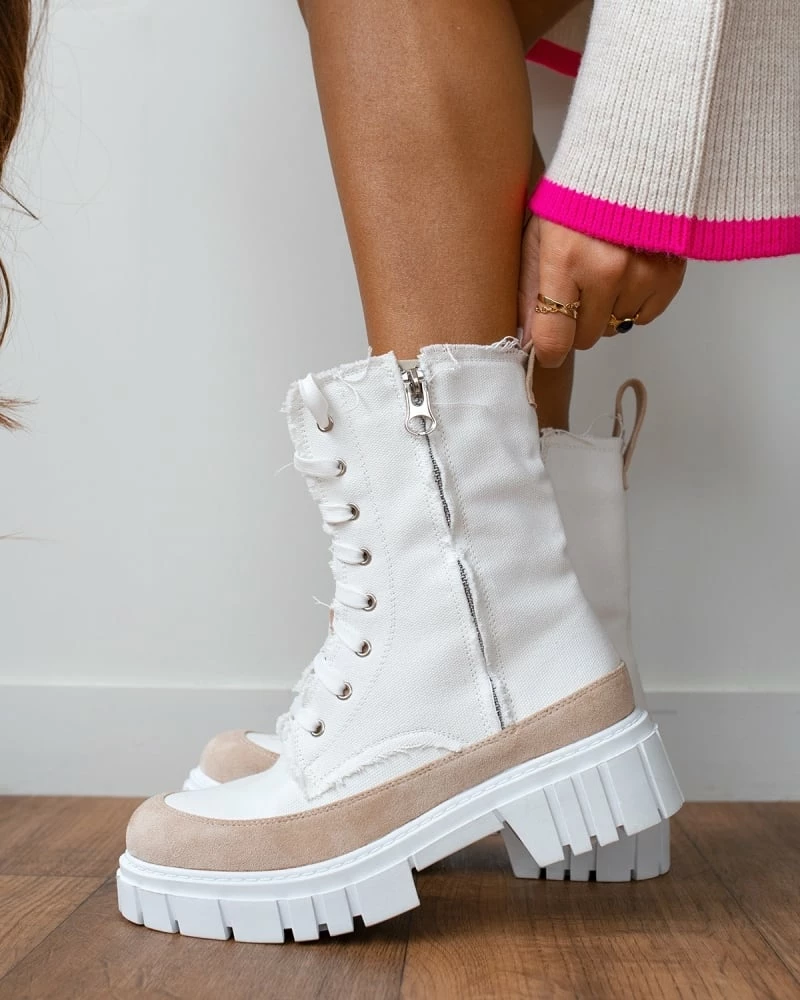 Κουπόνι 🌟 The Fashion Project Αρβυλάκια τζιν με ξέφτια στις ραφές - Λευκό 👏 3 Κουπόνι 🌟 The Fashion Project Αρβυλάκια τζιν με ξέφτια στις ραφές - Λευκό 👏